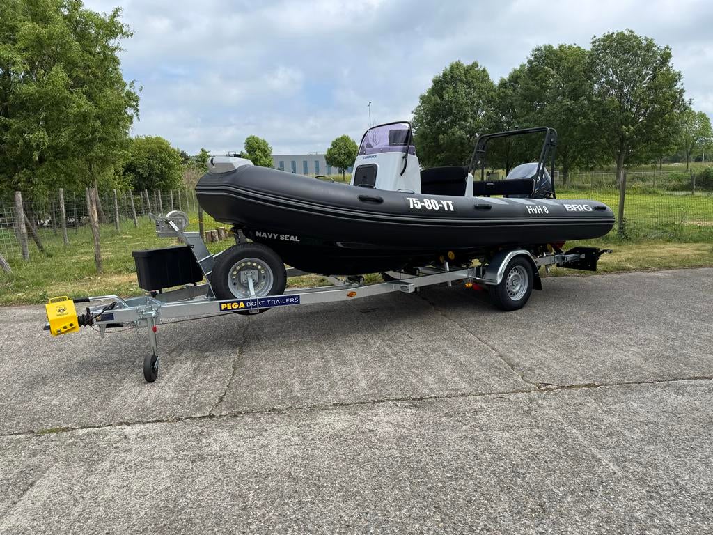 Brig navigator Rib Yamaha 115pk buitenboordmotor, Watersport en Boten, Rubberboten, 70 tot 120 pk, Zo goed als nieuw, Benzine