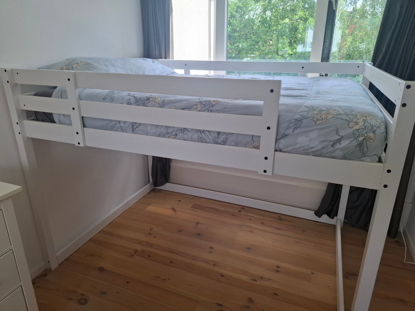 Hoogslaper (Stora Ikea) ingekort,ideaal voor studentenkamer, Huis en Inrichting, Slaapkamer | Stapelbedden en Hoogslapers, Gebruikt