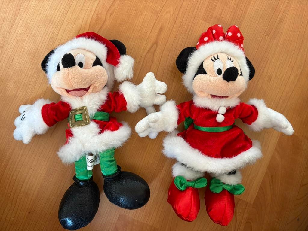 Disney Mickey en Minnie Mouse kerst, Ophalen of Verzenden, Mickey Mouse, Nieuw, Knuffel