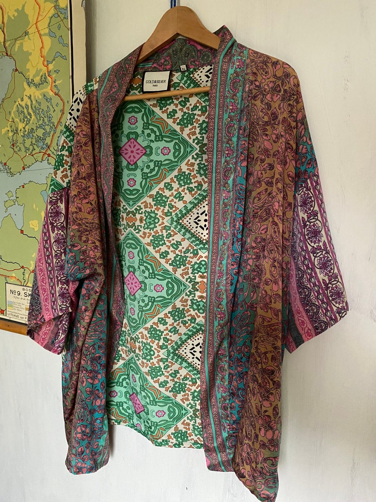 Halflange kimono zomerjasje L, Ophalen, Zo goed als nieuw
