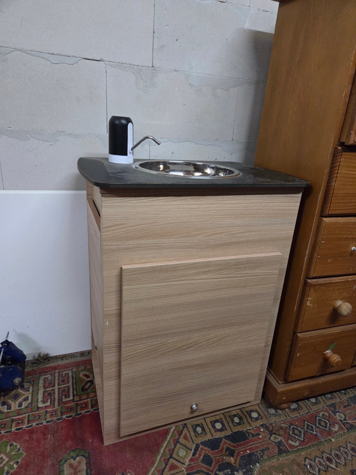 Compacte camperkeuken met wasbak en kraan, Caravans en Kamperen, Ophalen, Zo goed als nieuw