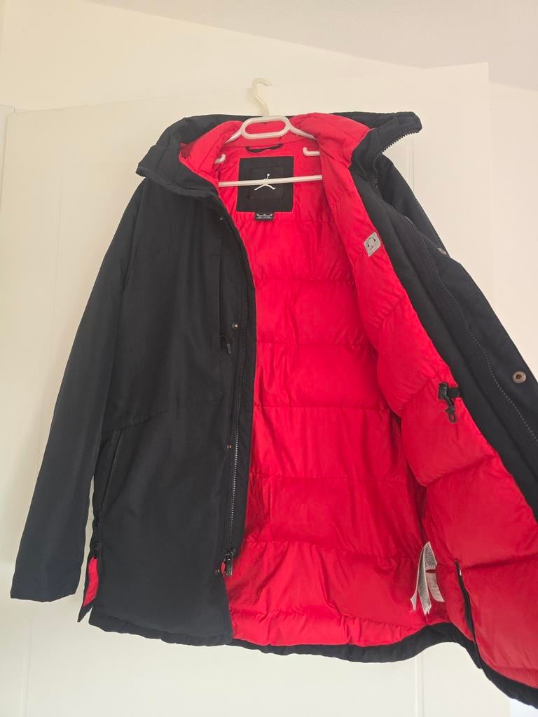Jordan Jumpman Down-Fill Parka - Maat M - Echte Dons - Zwart, Ophalen, Zo goed als nieuw, Maat 38/40 (M), Jack