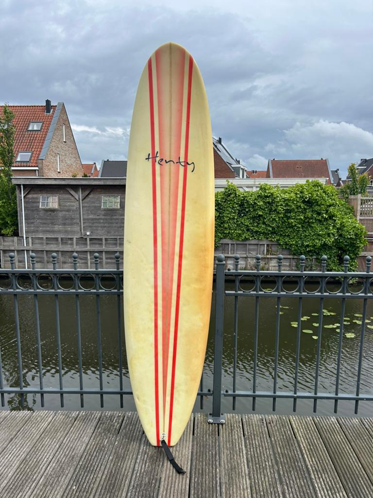 Vintage surf board (richard henty) 7,6, Watersport en Boten, Golfsurfen, Ophalen, Gebruikt