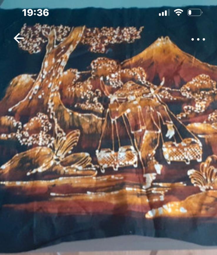 Heel oude batik lap, Ophalen of Verzenden