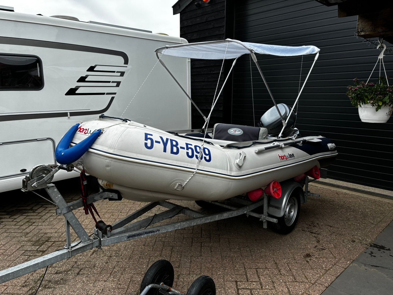 Zgan Honwave set met 20 pk… helemaal compleet 2018, Airdeck, Peddels, Ophalen of Verzenden, Zo goed als nieuw