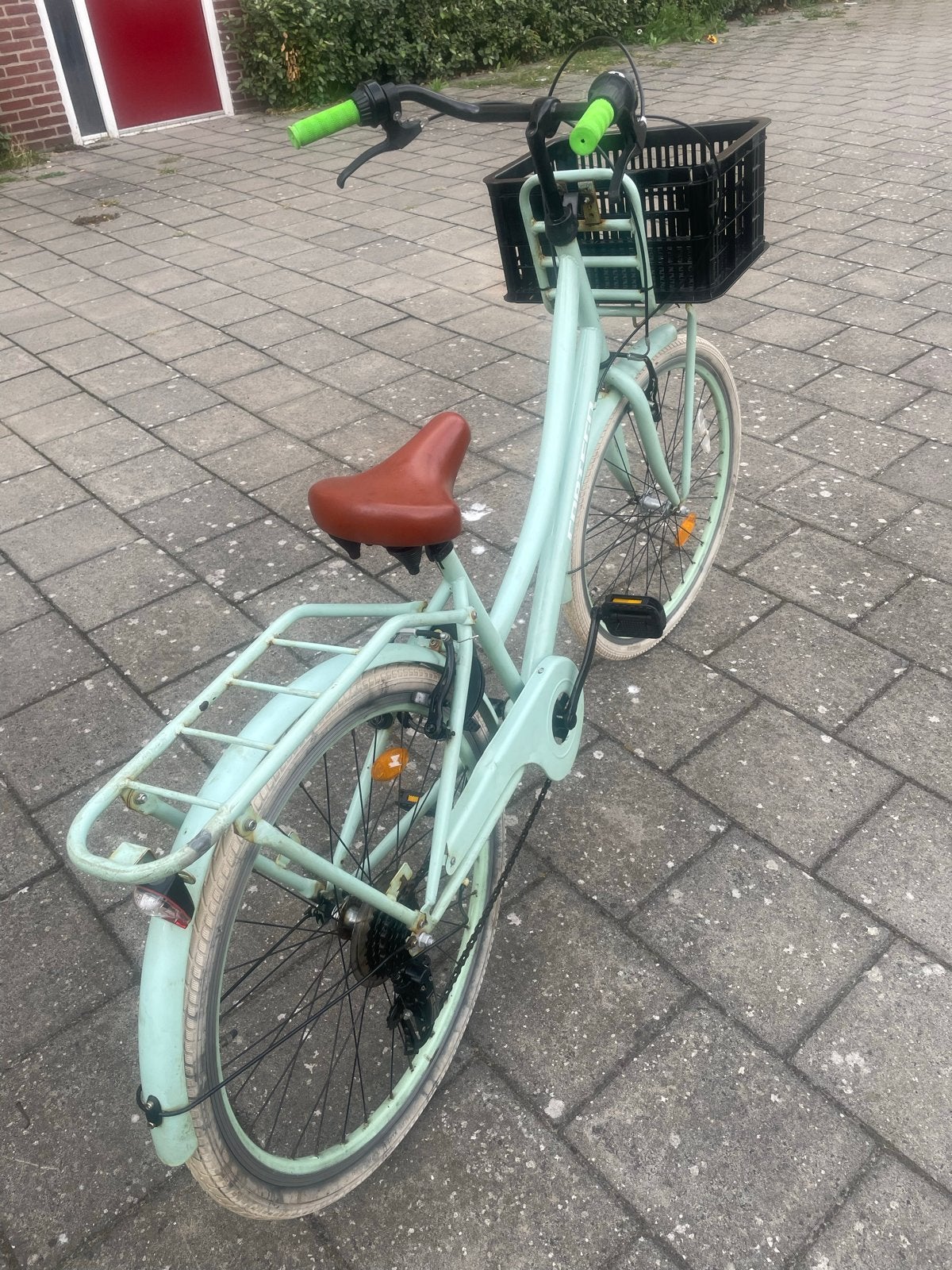 Cortina Damesfiets met Mand - Zo goed als nieuw, Fietsen en Brommers, Fietsen | Meisjes, Ophalen of Verzenden, Zo goed als nieuw