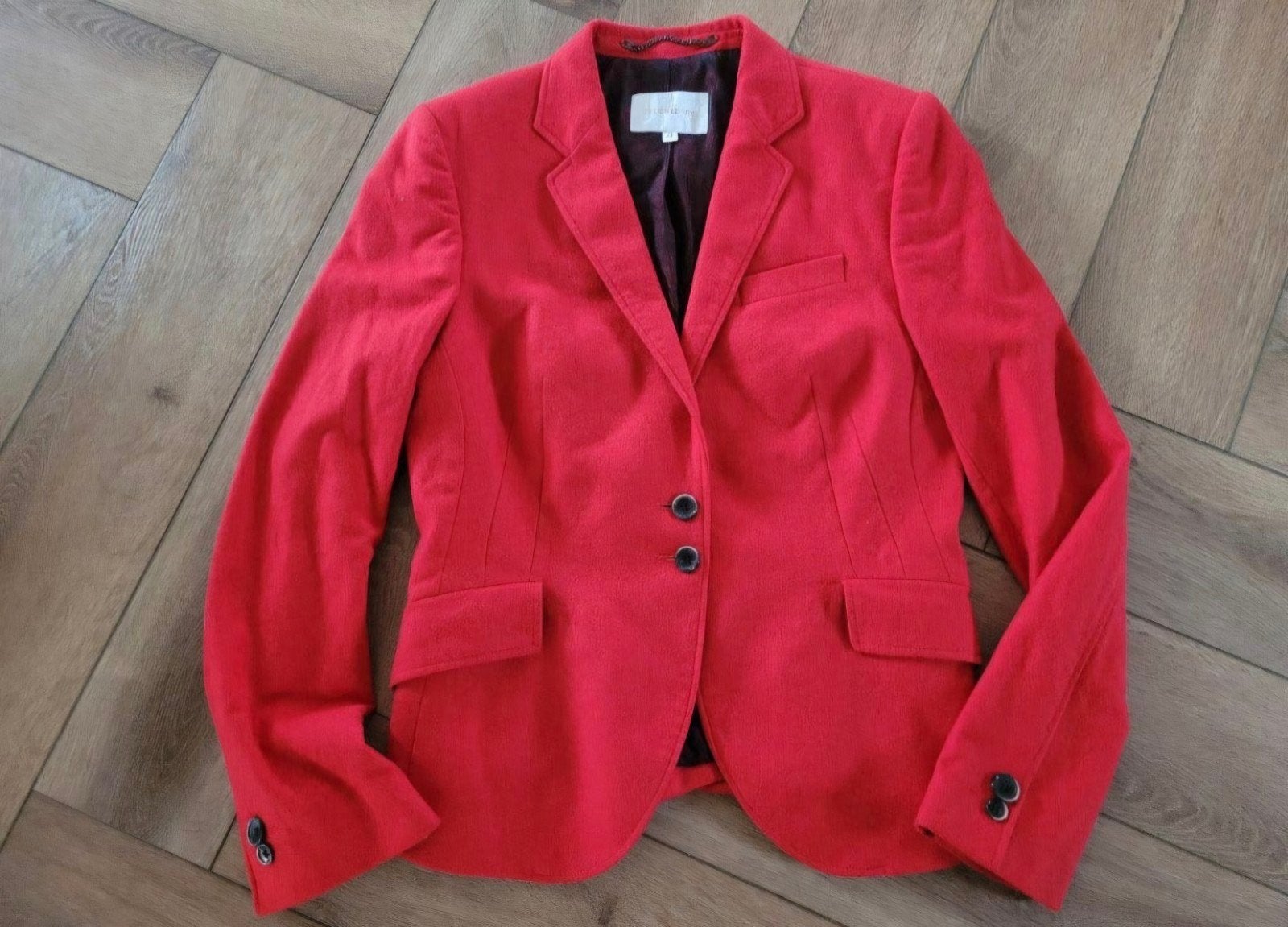 Prachtig knal rood jasje van Julien Le Roy, maat 42, Kleding | Dames, Maat 42/44 (L), Ophalen of Verzenden, Zo goed als nieuw