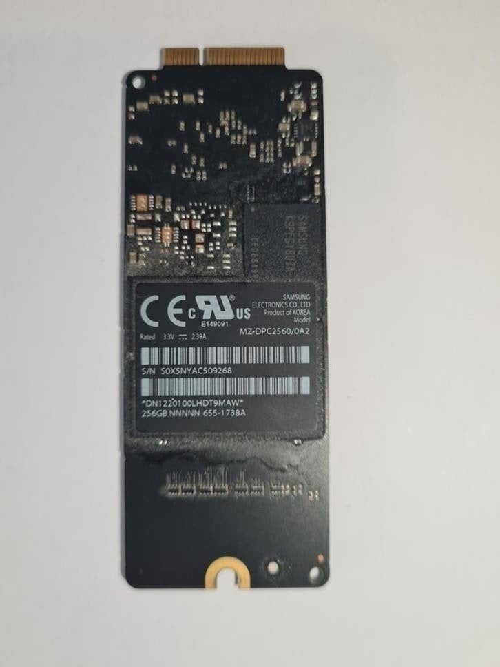 256GB SSD voor Apple MacBook Pro/Air 2012-2013, Computers en Software, Harde schijven, Intern, Gebruikt, 256GB, SSD