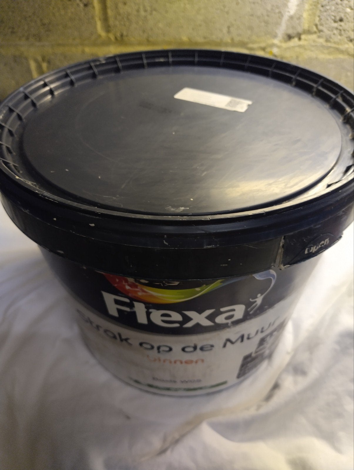 10 liter nieuwe Flexa latex kleur Sandstone, mat.Voor 100 m2, Ophalen, Beige, Nieuw, Verf
