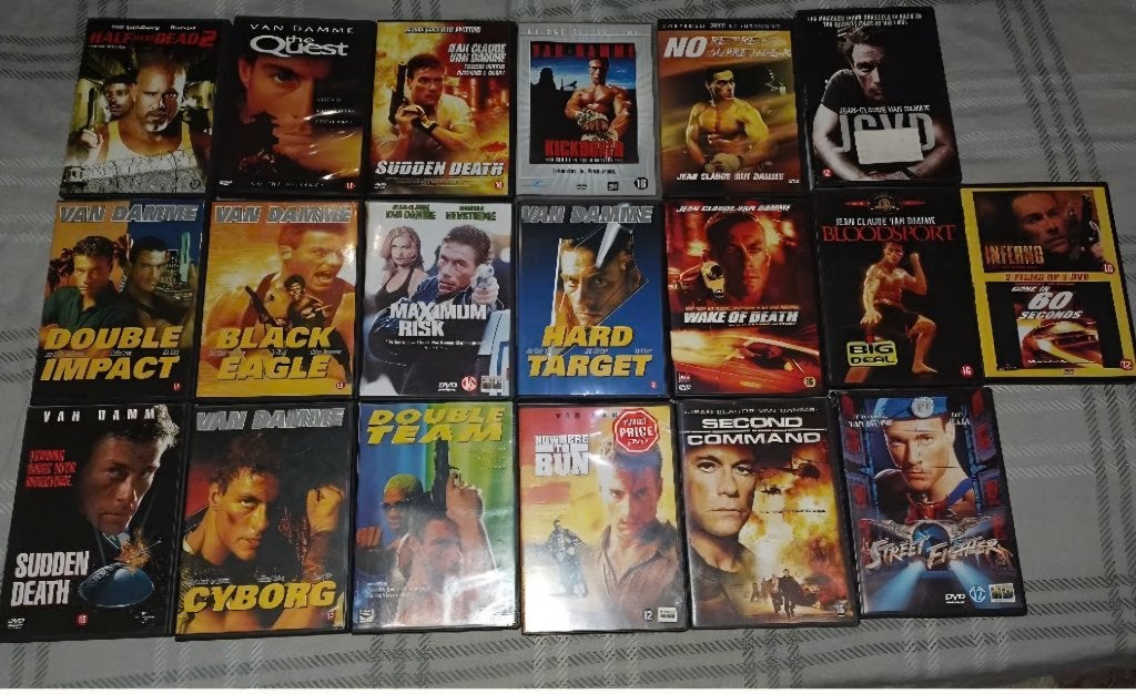 Actie 19 dvd van damme, Alle leeftijden, Ophalen of Verzenden, Zo goed als nieuw, Actie
