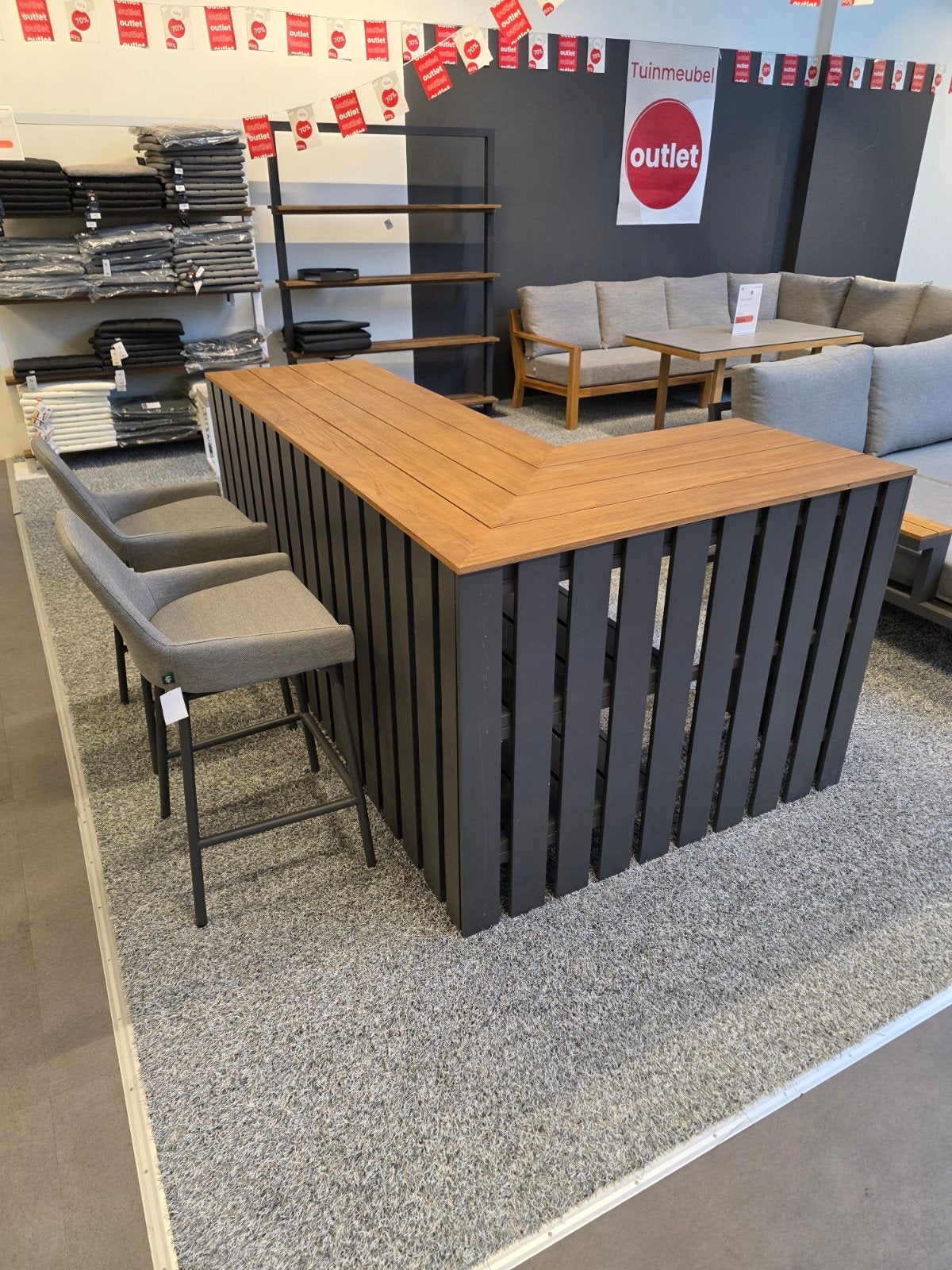 SHOWMODELLEN LIFE OUTDOOR LIVING -  LOUNGESET - TUINMEUBELEN, Tuin en Terras, Ophalen, Nieuw