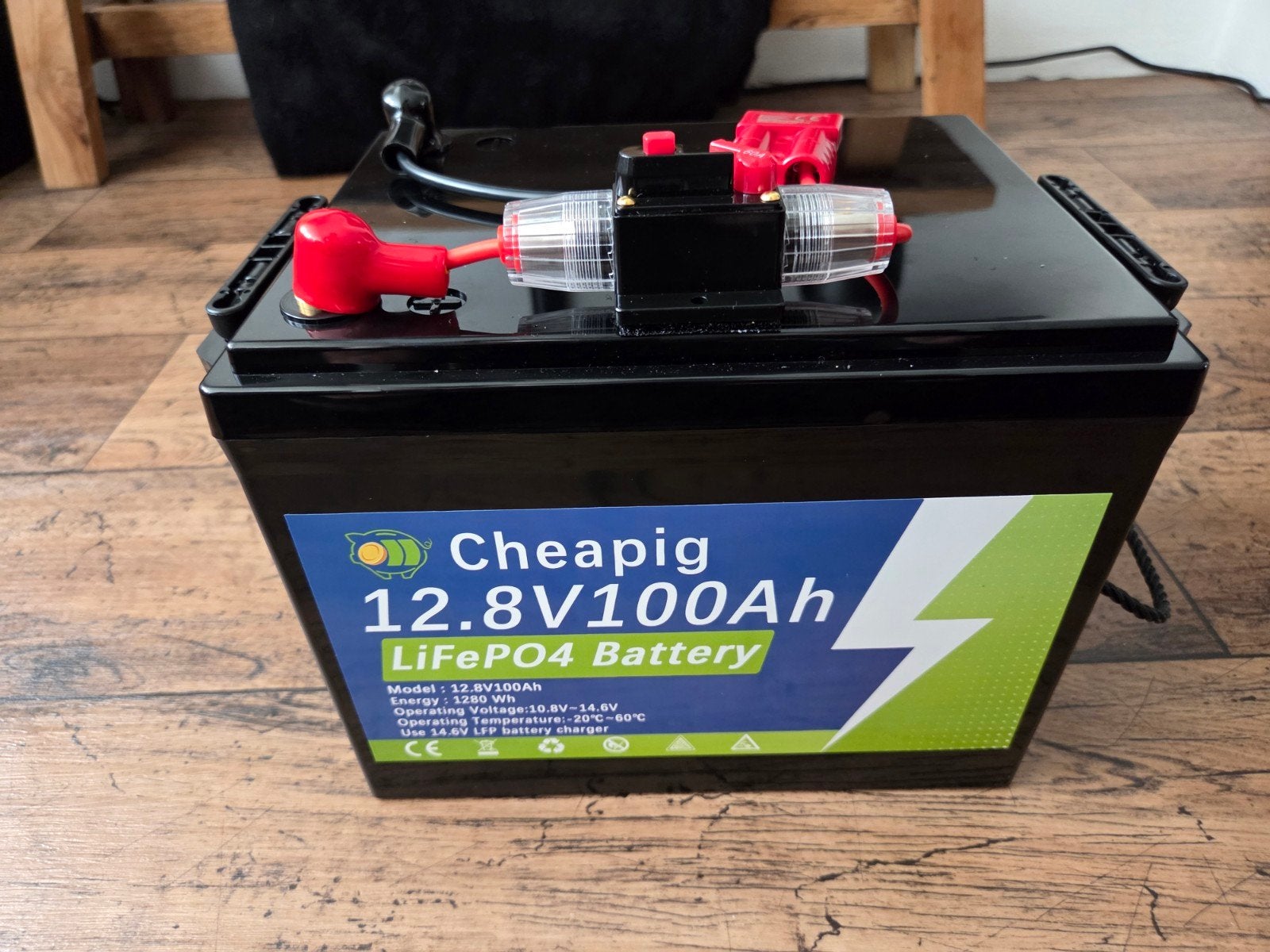 12V 100Ah LiFePO4 lithium accu, NIEUW, Ophalen of Verzenden, Nieuw, Overige typen