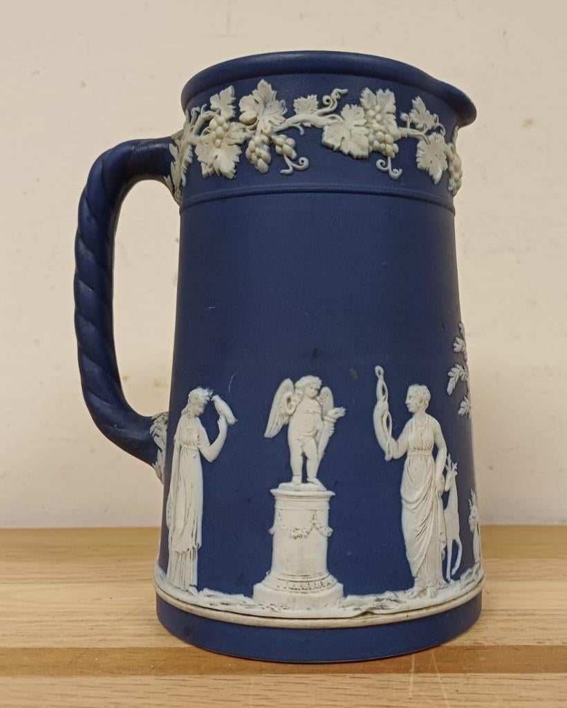 Antieke Wedgwood Jasperware melkkan / schenkkan, Antiek en Kunst, Antiek | Porselein, Ophalen of Verzenden