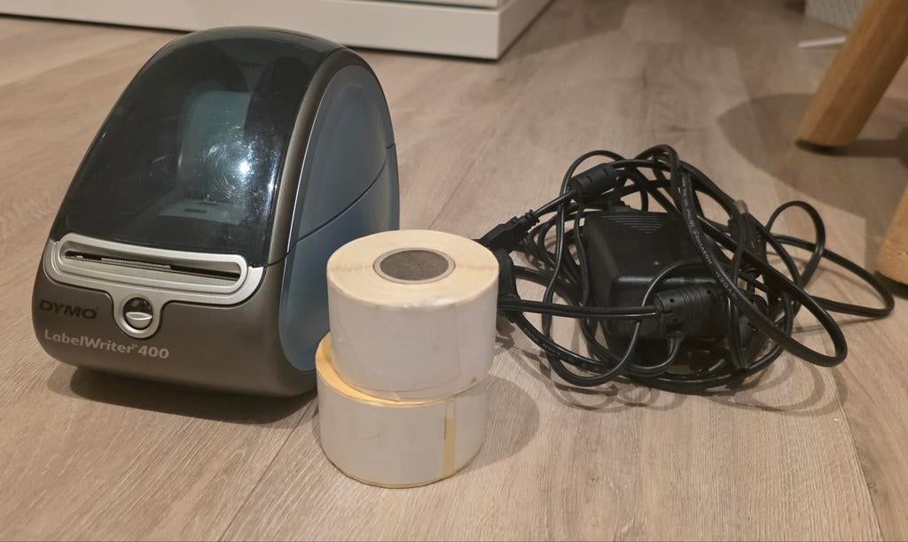 Dymo LabelWriter 400 met 3 rollen etiketten, Ophalen of Verzenden, Zo goed als nieuw