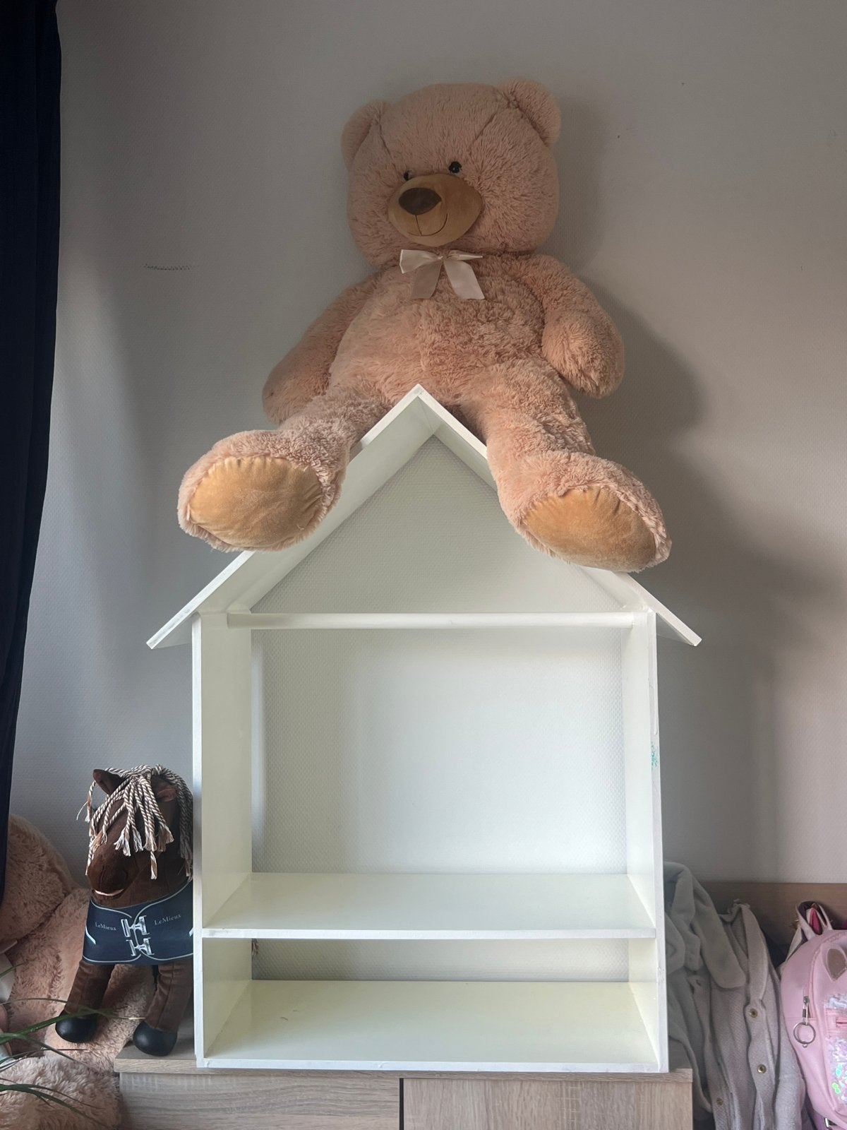 Witte huisje kast voor kinderkamer, Ophalen of Verzenden, Gebruikt, Kast