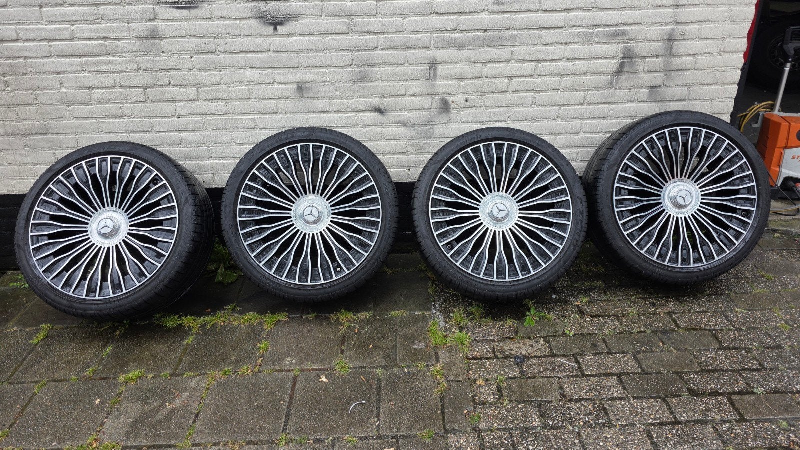Mercedes Maybach 21 Inch. W223 ORIG. Velgen + Pirelli 265/35, Auto-onderdelen, Ophalen, Gebruikt, Mercedes-Benz