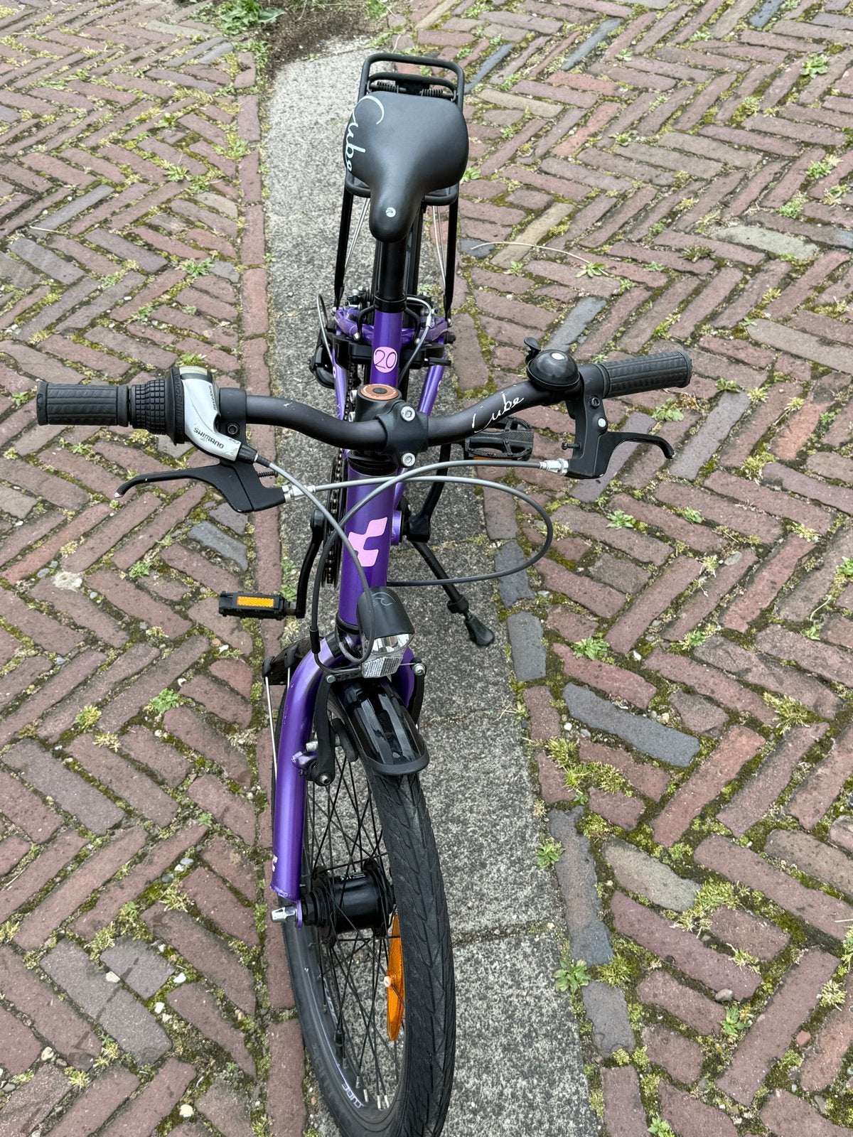 Cube kinderfiets 20 inch - Paars, Fietsen en Brommers, Fietsen | Kinderfietsjes, Ophalen of Verzenden, Gebruikt, Velgrem, 16 tot 20 inch
