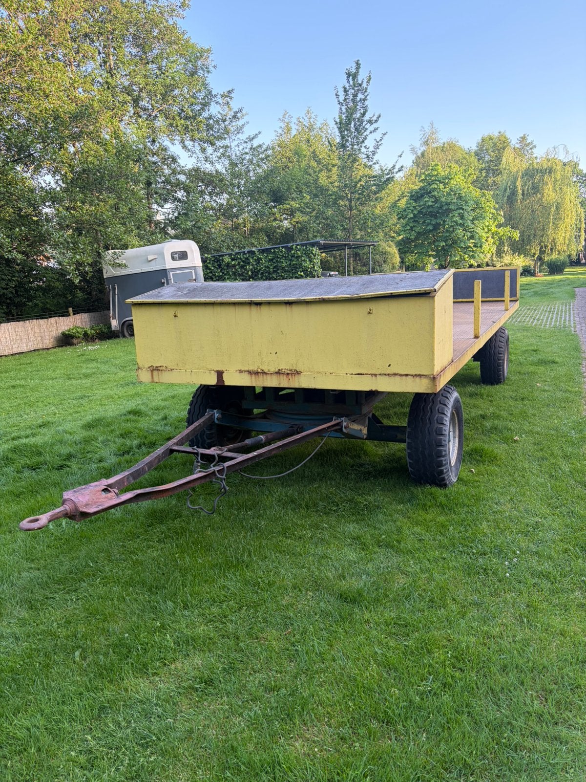 Platte kar , balen wagen €1400, Doe-het-zelf en Verbouw, Transportwagens, Ophalen of Verzenden