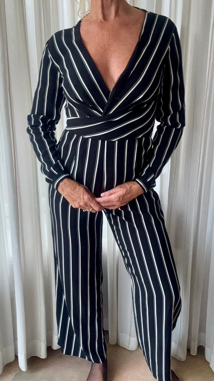 Jumpsuit /broekpak van Costes donkerblauw 38, Ophalen of Verzenden, Zo goed als nieuw, Maat 38/40 (M), Blauw