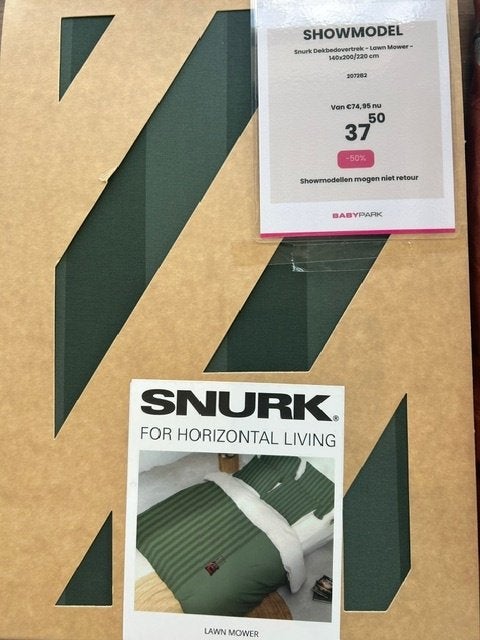 Snurk Dekbedovertrek - Lawn Mower - 140x200/220 cm, Jongetje of Meisje, Dekbedovertrek, Nieuw, Ophalen of Verzenden