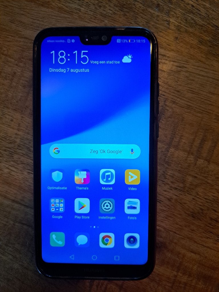 Huawai P20 lite, Gebruikt, Zwart, Touchscreen, Ophalen of Verzenden