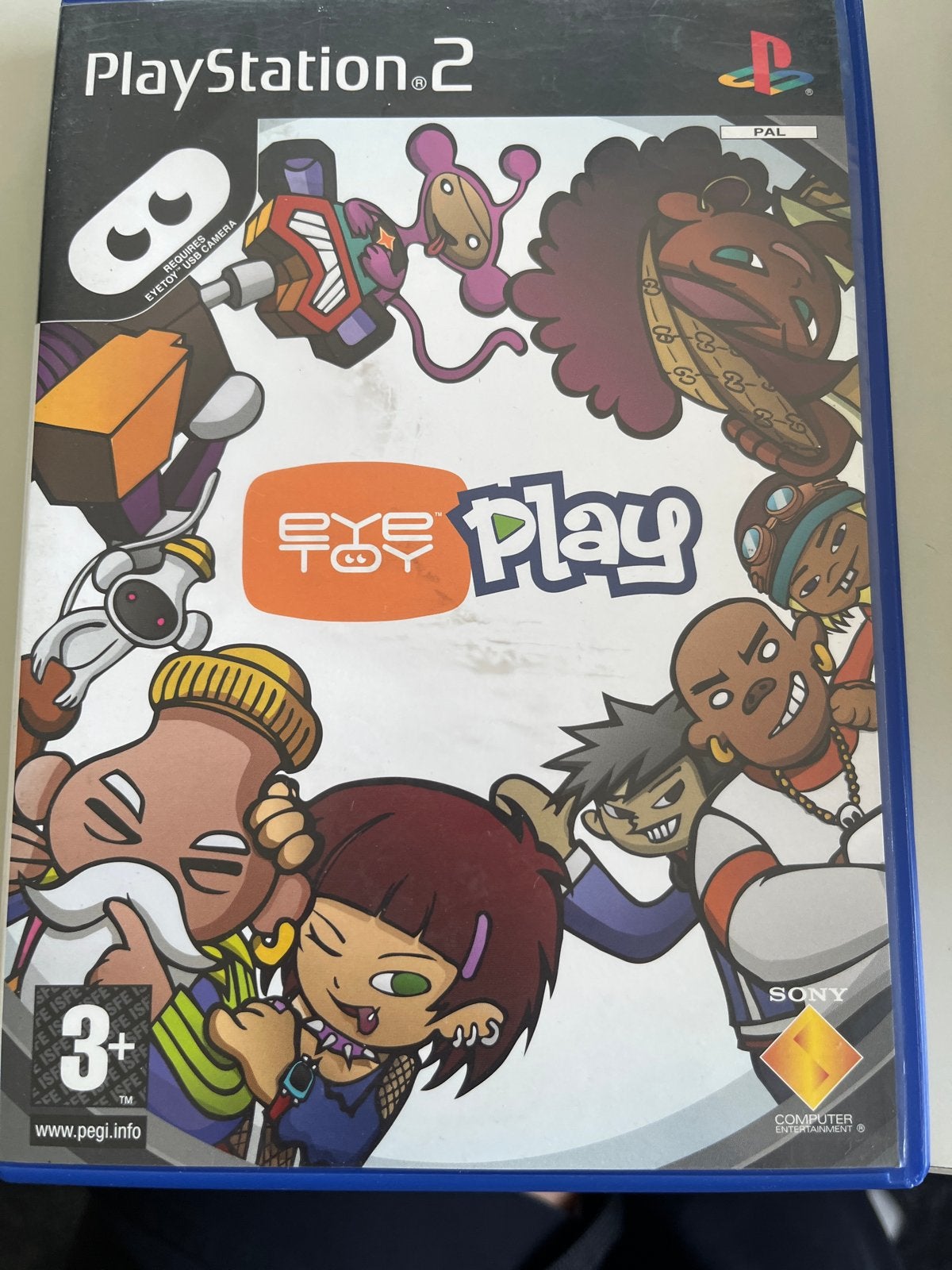 EyeToy Play - PlayStation 2 (PS2) - Avontuur & Actie, Avontuur en Actie, Gebruikt, Eén computer, Ophalen of Verzenden