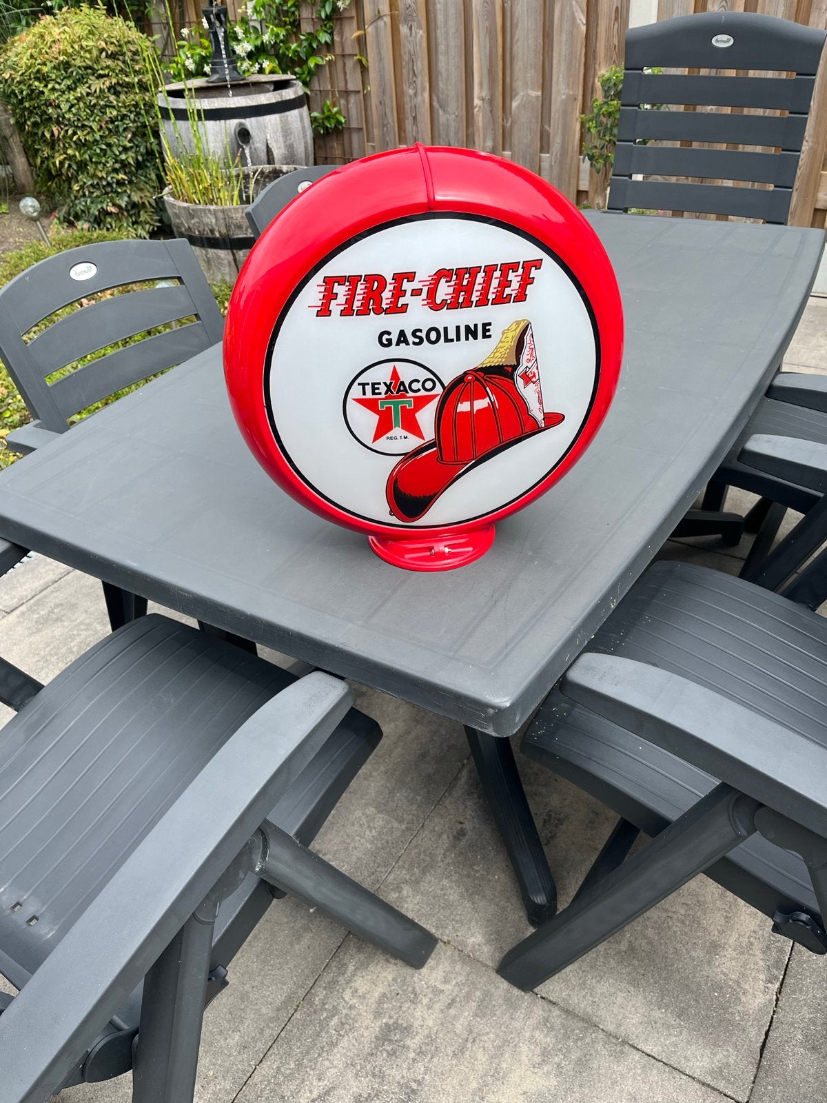 Texaco Fire-Chief Gasoline benzinepomp globe, Verzamelen, Automaten | Overige, Ophalen of Verzenden, Nieuw
