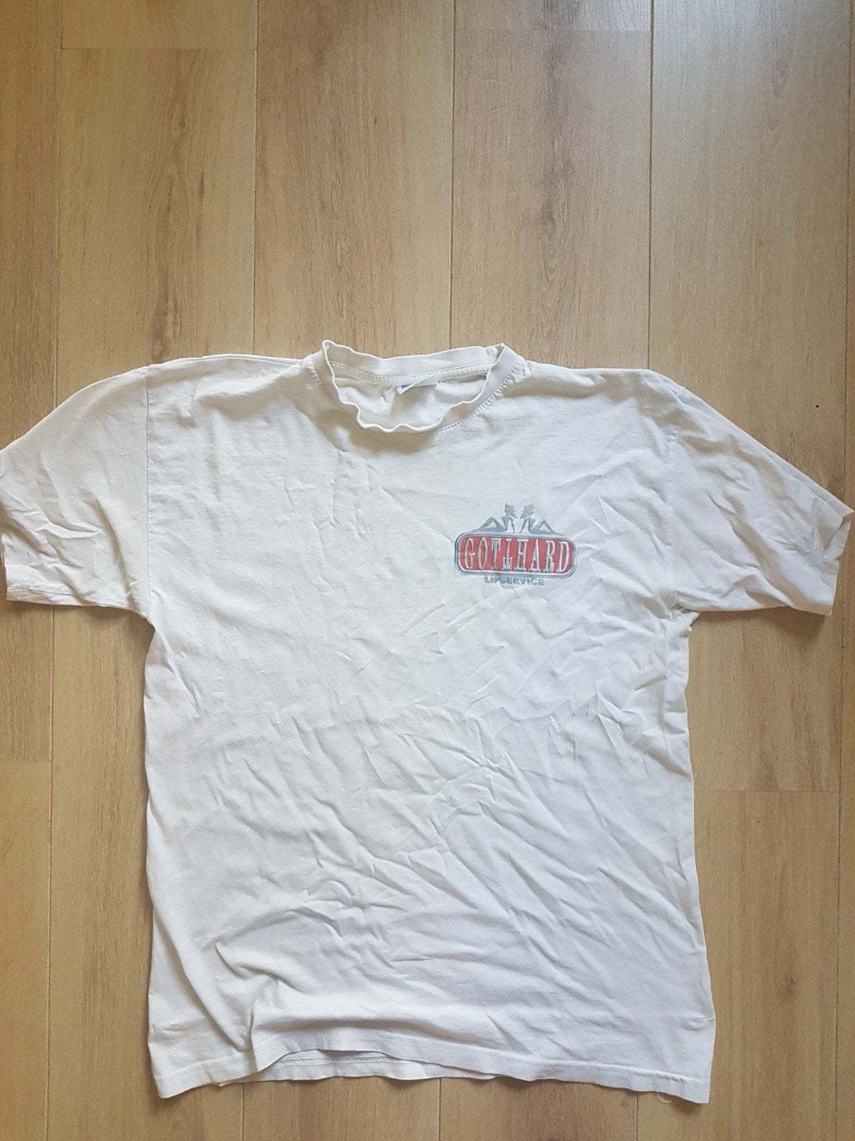 Gotthard Lipservice shirt band vintage tour rock hardrock, Kleding | Heren, T-shirts, Ophalen of Verzenden, Gedragen, Maat 52/54 (L)