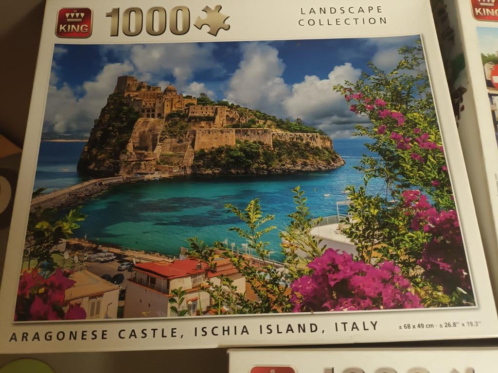 King steden puzzels 1000 stukjes., Ophalen of Verzenden, 500 t/m 1500 stukjes, Zo goed als nieuw