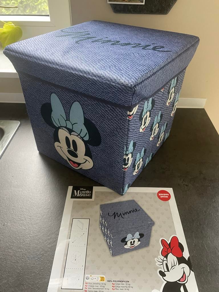 Opbergbox Mickey en Minnie Mouse, opvouwbaar, met deksel, Ophalen of Verzenden, Zo goed als nieuw