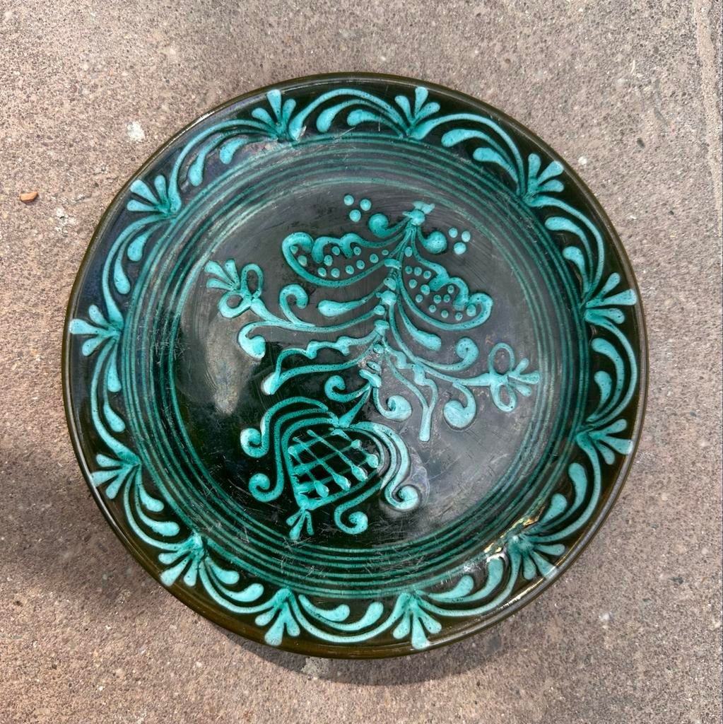 Vintage decoratief bord, gesigneerd Lidia Tihany, Ophalen of Verzenden