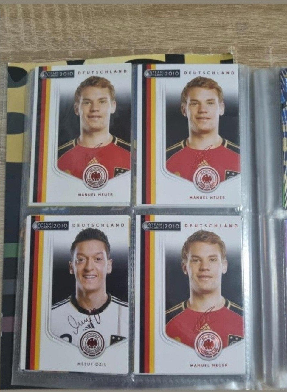 Duitsland Team Cards 2010: Manuel Neuer & Mesut Özil, Verzamelen, Ophalen, Gebruikt, Buitenlandse clubs, Spelerskaart