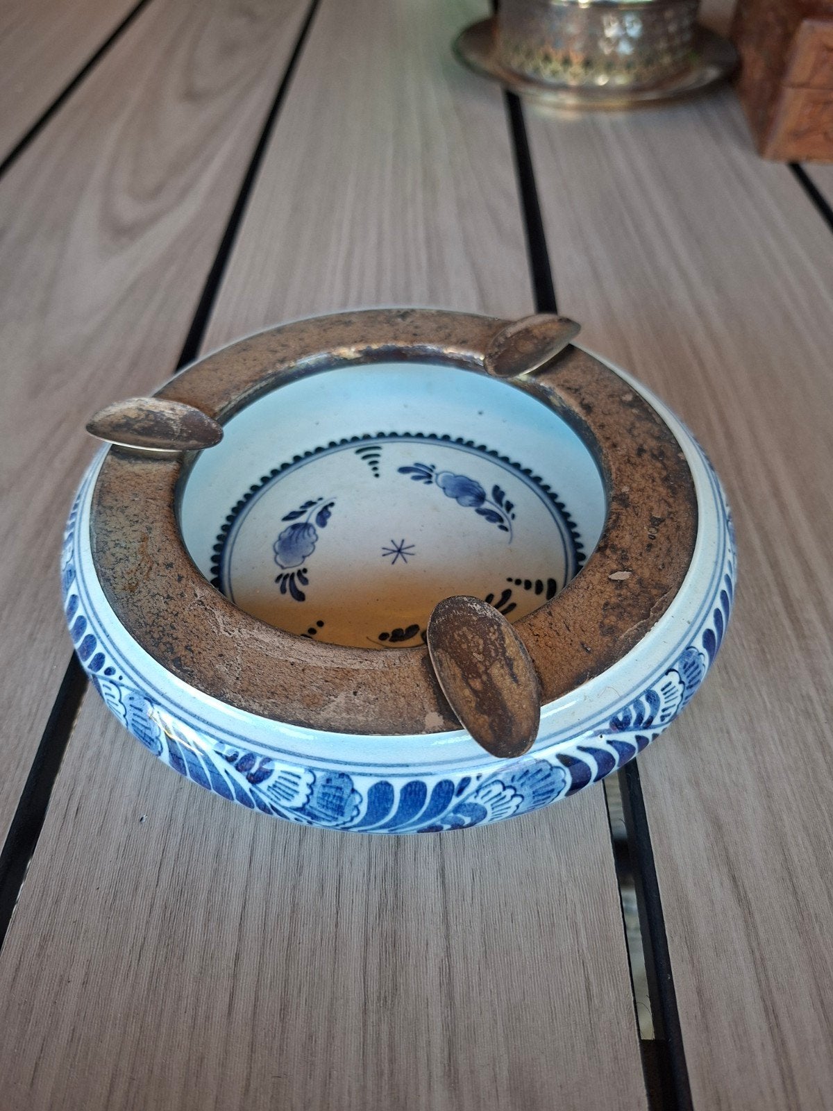 asbak delfts blauw, Antiek en Kunst, Ophalen