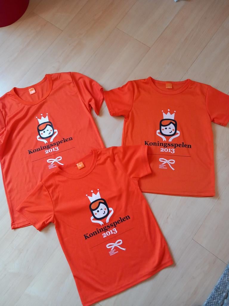 Tshirt Koningsspelen oranje 3 stuks, Maat XL, Ophalen of Verzenden, Shirt