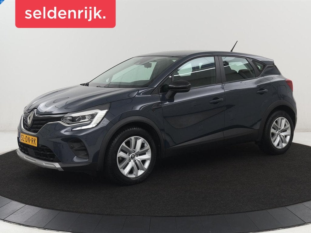 Renault Captur 1.6 E-Tech Hybrid 145 Intens | SOH 85,4% | Ca, Gebruikt, Euro 6, Blauw, Leder en Stof