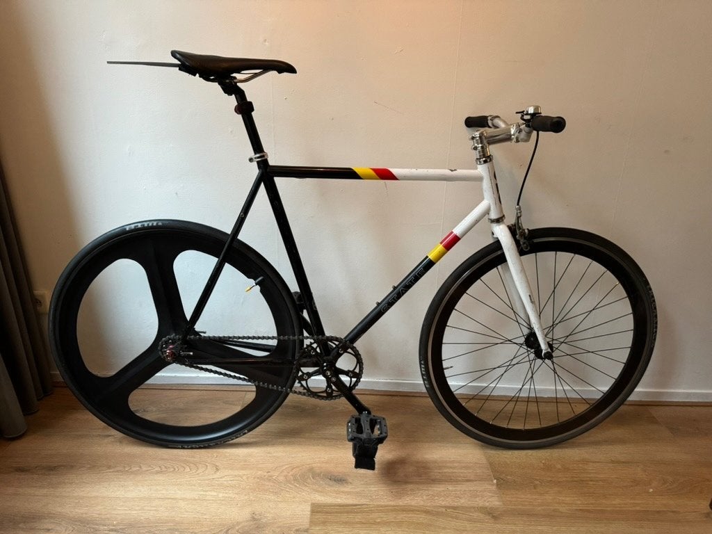 State Bicycle Co. 4130 Van Damme fixie – maat 59, Gebruikt, Velgrem, 57 tot 61 cm, Ophalen