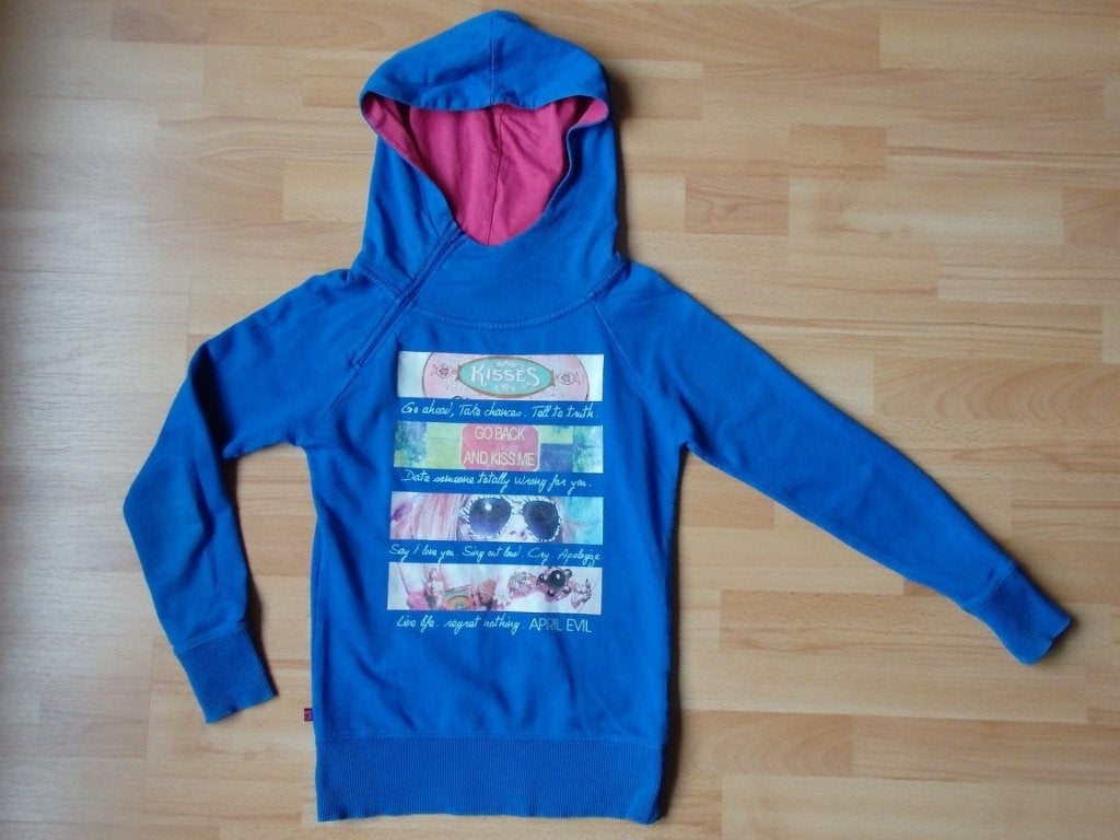 Sweater met capuchon April Evil maat xxs (158/164), Ophalen, Gebruikt, Meisje, Trui of Vest