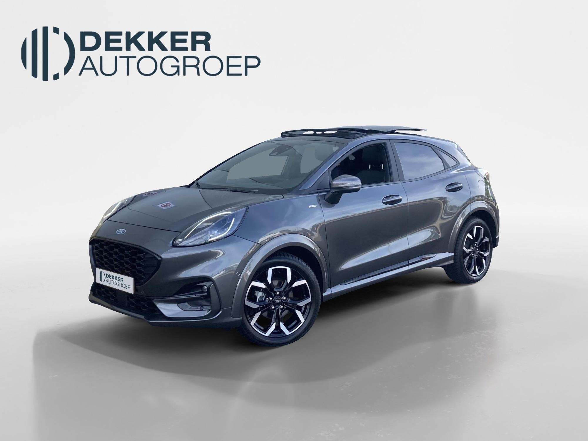 Ford Puma 1.0 EcoBoost Hybrid 125 pk ST-Line X Automaat Pano, Leder en Stof, 665 kg, Bedrijf, 3 cilinders