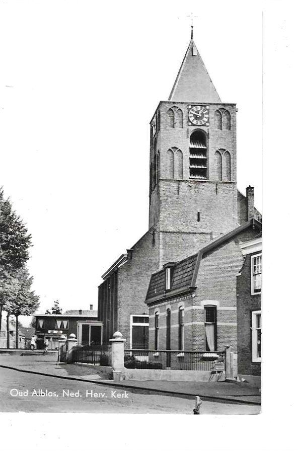 Oud Alblas, Ophalen of Verzenden, 1940 tot 1960, Gelopen, Zuid-Holland