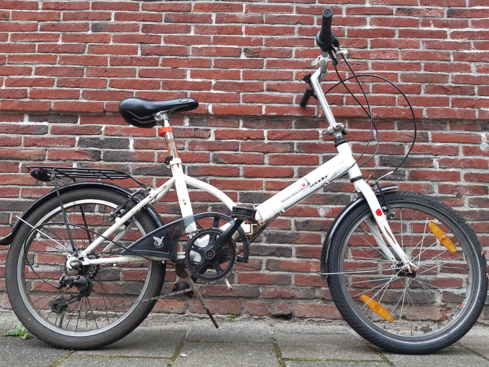 Foldo Leader vouwfiets - stuurpen gebroken, 6 versn., 20 inch of meer, Gebruikt, Versnellingen, Totaal opvouwbaar