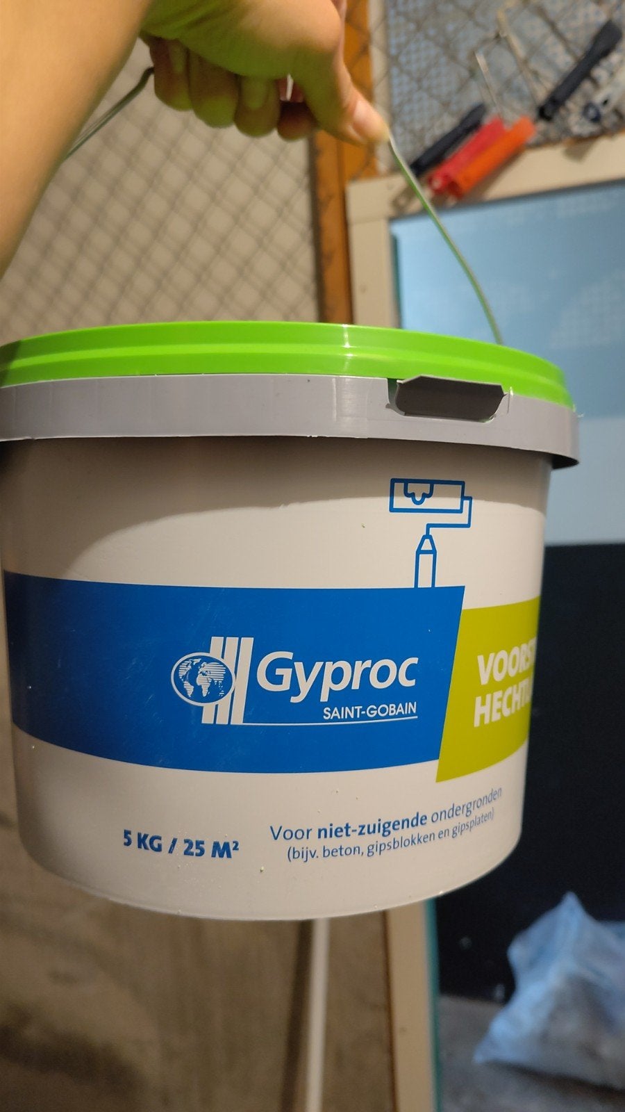 Gyproc voorstrijk, Minder dan 5 liter, Ophalen, Nieuw, Groen