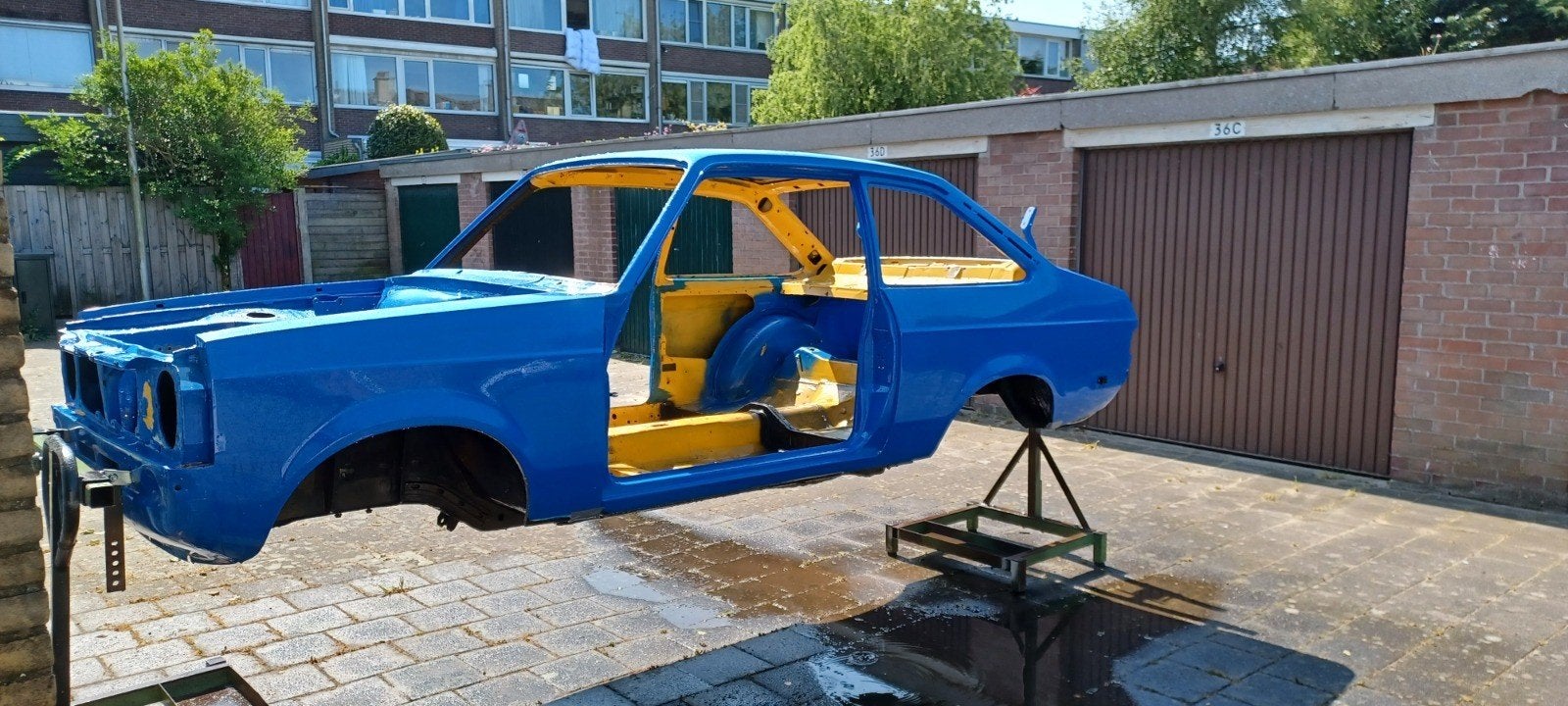 Te huur, Draaispit voor restauratie carrosserie, Ophalen, Voor, Bumper