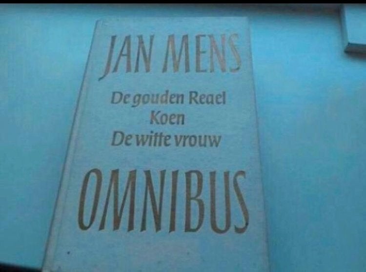 Jan Mens omnibus, De Gouden Reael, Koen, De witte vrouw, Boeken, Ophalen of Verzenden, Gelezen