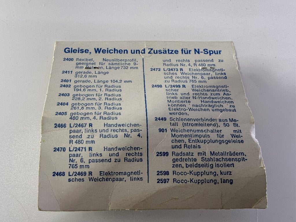 Roco 0901 - Wisselschakelaar, Gelijkstroom, Overige typen, Ophalen of Verzenden, Zo goed als nieuw