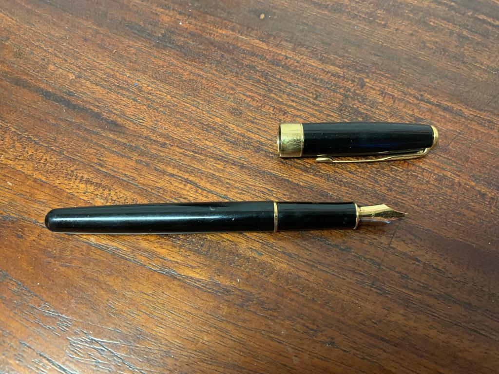 Zgan Parker Sonnet Black 18k vulpen, Ophalen of Verzenden, Zo goed als nieuw, Vulpen, Parker