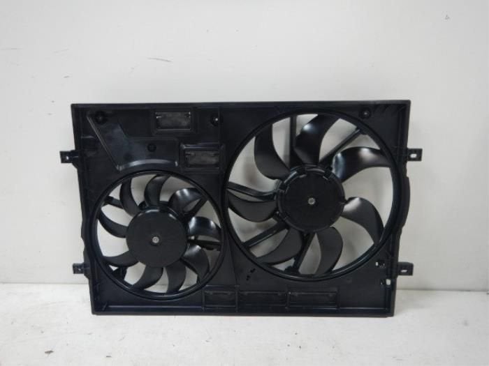 VW Golf 7 Ventilator Dubbelfan + Koelluchtventilator + Behui, Ophalen of Verzenden, Gebruikt