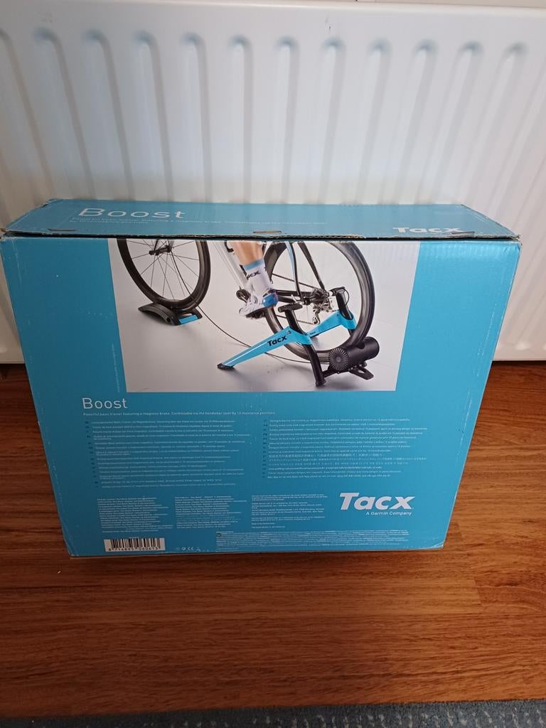Tacx Boost fietstrainer zo goed als nieuw met band, Overige typen, Ophalen of Verzenden, Zo goed als nieuw, Tacx