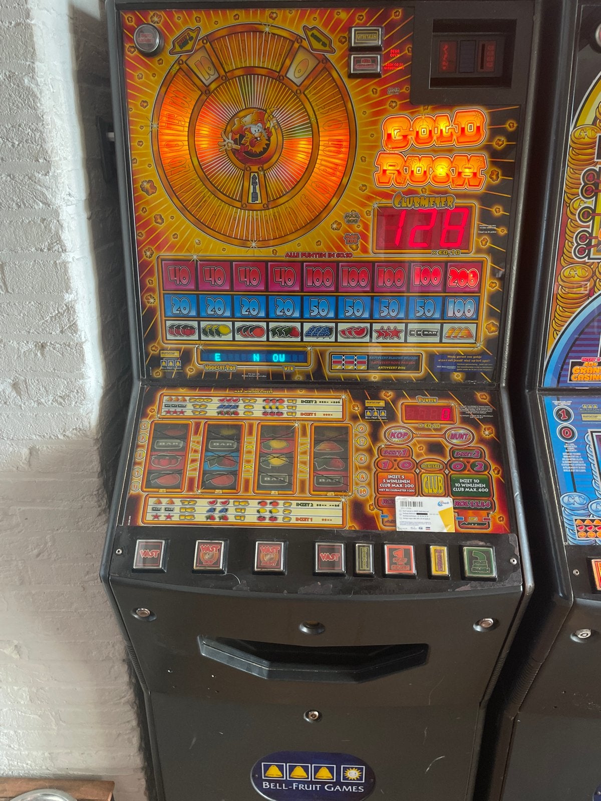 Mooie gokkast - Bell-Fruit Games - Gold Room, Verzamelen, Automaten | Gokkasten en Fruitautomaten, Euro, Ophalen, Gebruikt