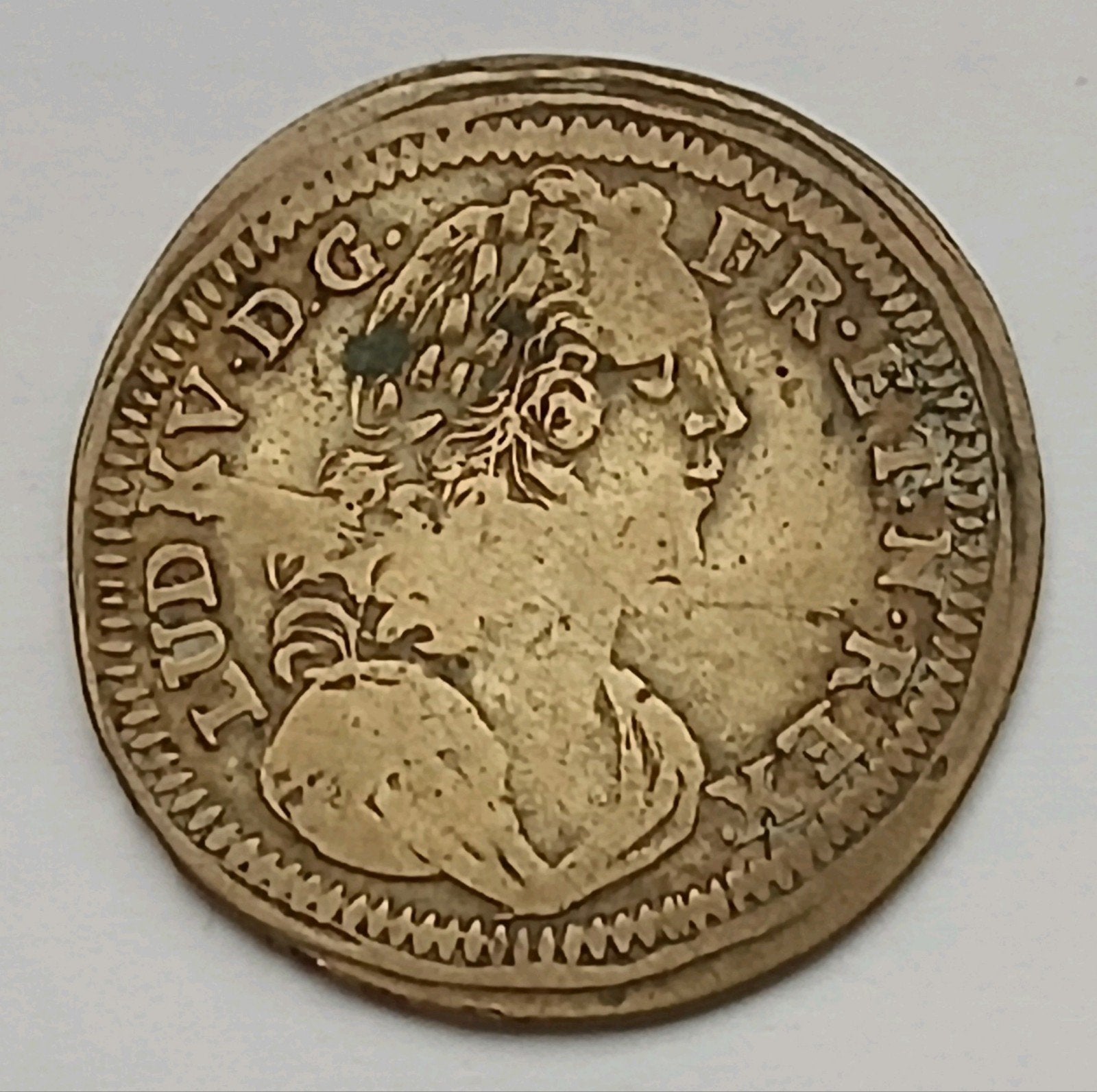 Lodewijk XV Oude Antieke Munt Nürnberg Zeilschip Jeton Token, Ophalen of Verzenden