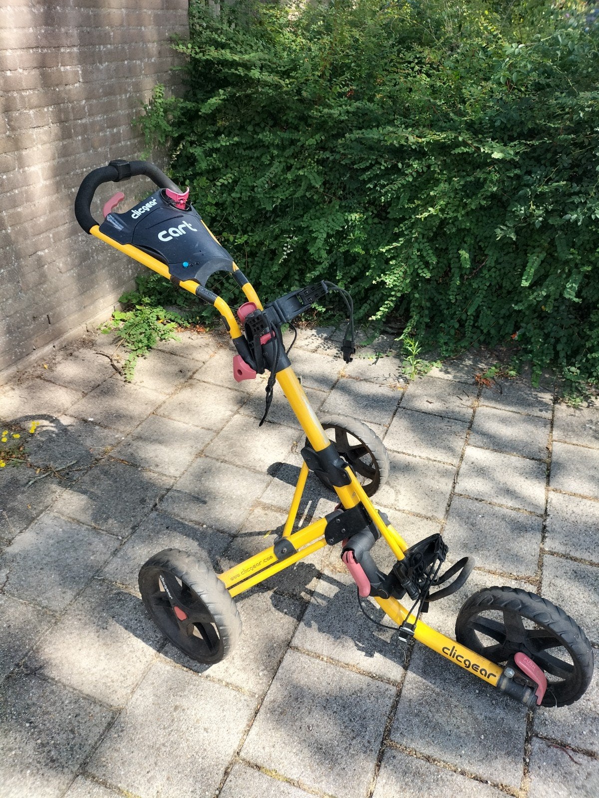 Clicgear Golftrolley - Alles werkt, rem is goed, Sport en Fitness, Golf, Ophalen, Gebruikt, Golfkar, Overige merken